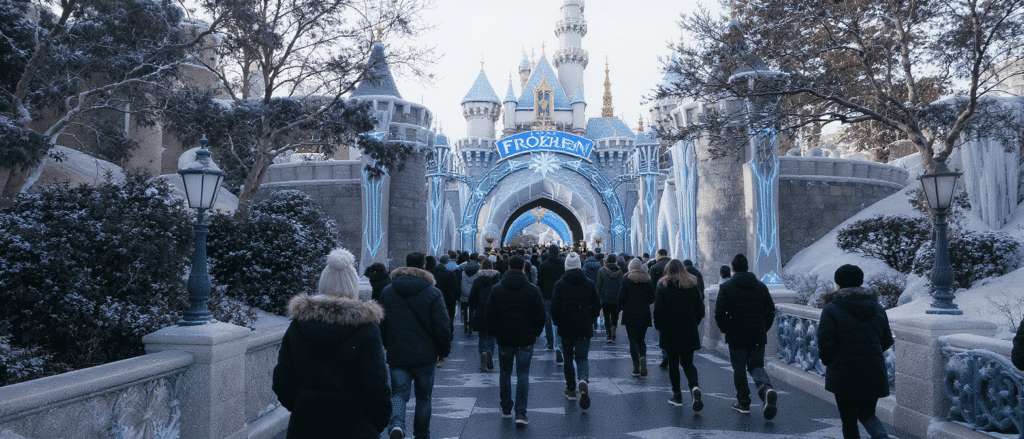 d&eacute;couvrez la date d&rsquo;ouverture de disneyland paris et explorez le nouveau royaume gel&eacute; de la reine des neiges, une exp&eacute;rience magique pour toute la famille.