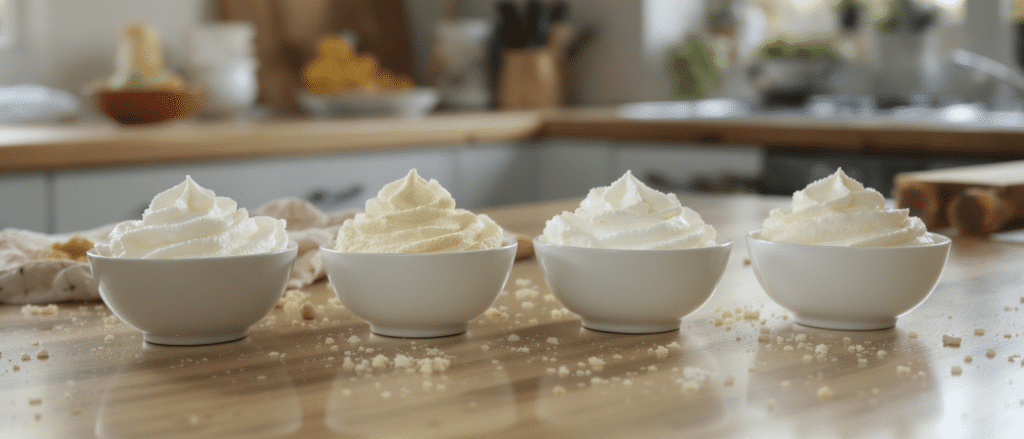 d&eacute;couvrez quelle alternative vegan choisir entre la cr&egrave;me de coco, soja, riz ou cajou pour pr&eacute;parer une chantilly d&eacute;licieuse et 100% v&eacute;g&eacute;tale.