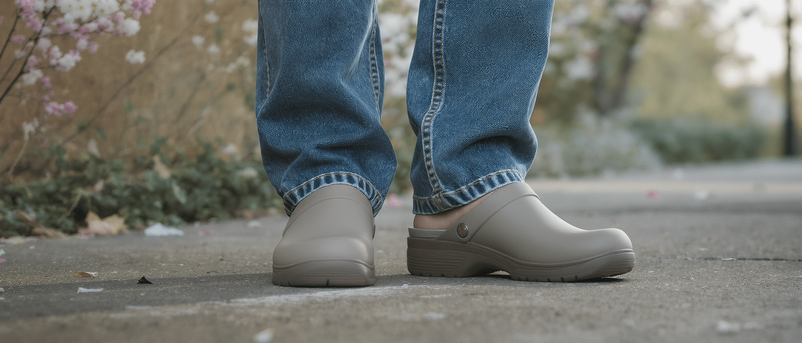 découvrez les sabots nouvelle génération, le choix idéal pour sublimer votre jean droit ce printemps avec style et confort.