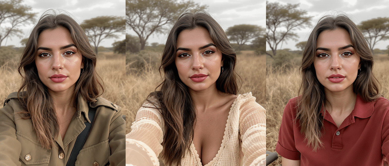 découvrez les looks irrésistibles de dua lipa en safari, entre veste officier, blouse bohème et polo rouge, révélés dans une série de photos captivantes sur instagram.