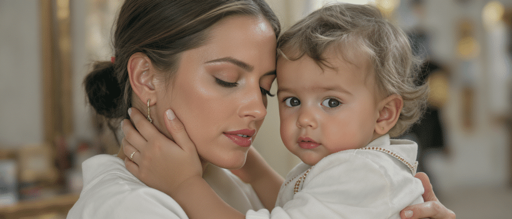 d&eacute;couvrez emily ratajkowski dans le r&ocirc;le d'une m&egrave;re protectrice aupr&egrave;s de son fils sylvester dans une campagne &eacute;l&eacute;gante et &eacute;mouvante sign&eacute;e chanel.