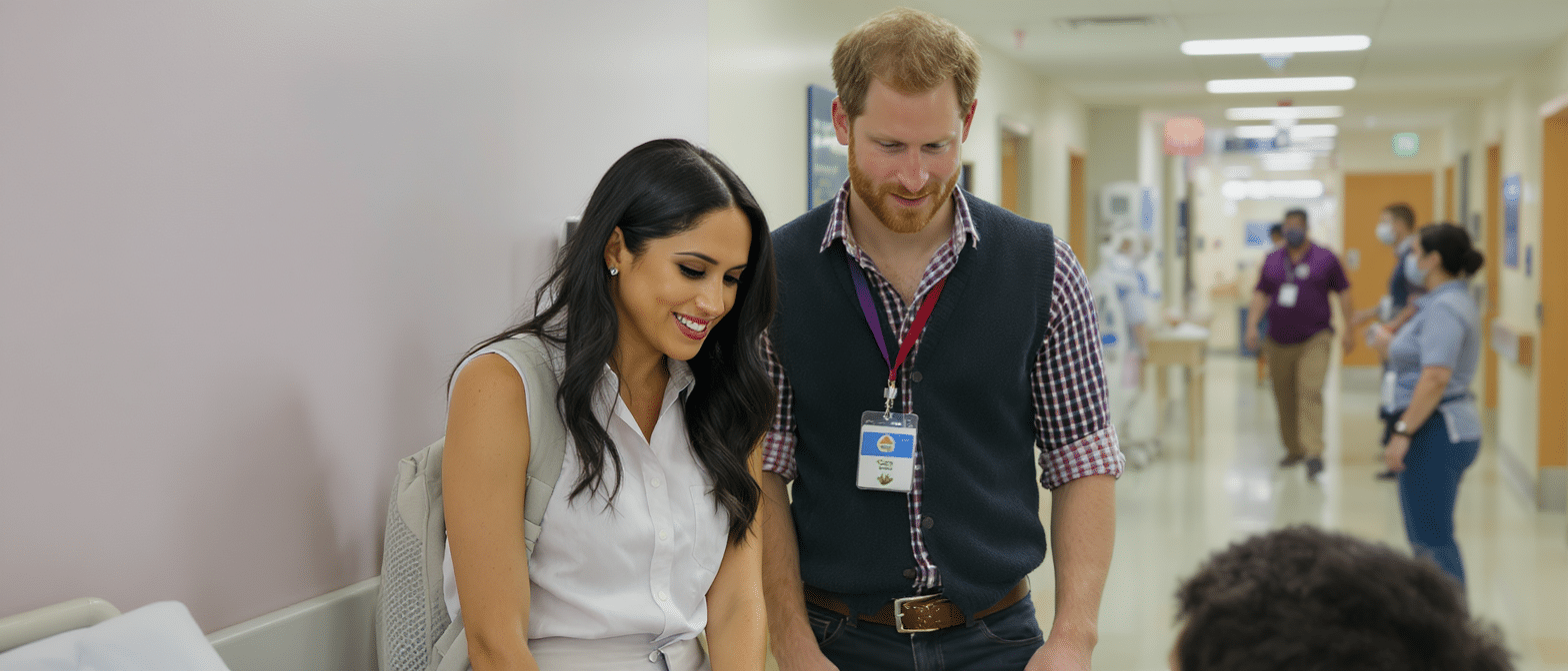 meghan markle et le prince harry ont &eacute;mu melbourne lors d'une visite touchante dans un h&ocirc;pital local, captivant la foule par leur engagement et leur chaleur.
