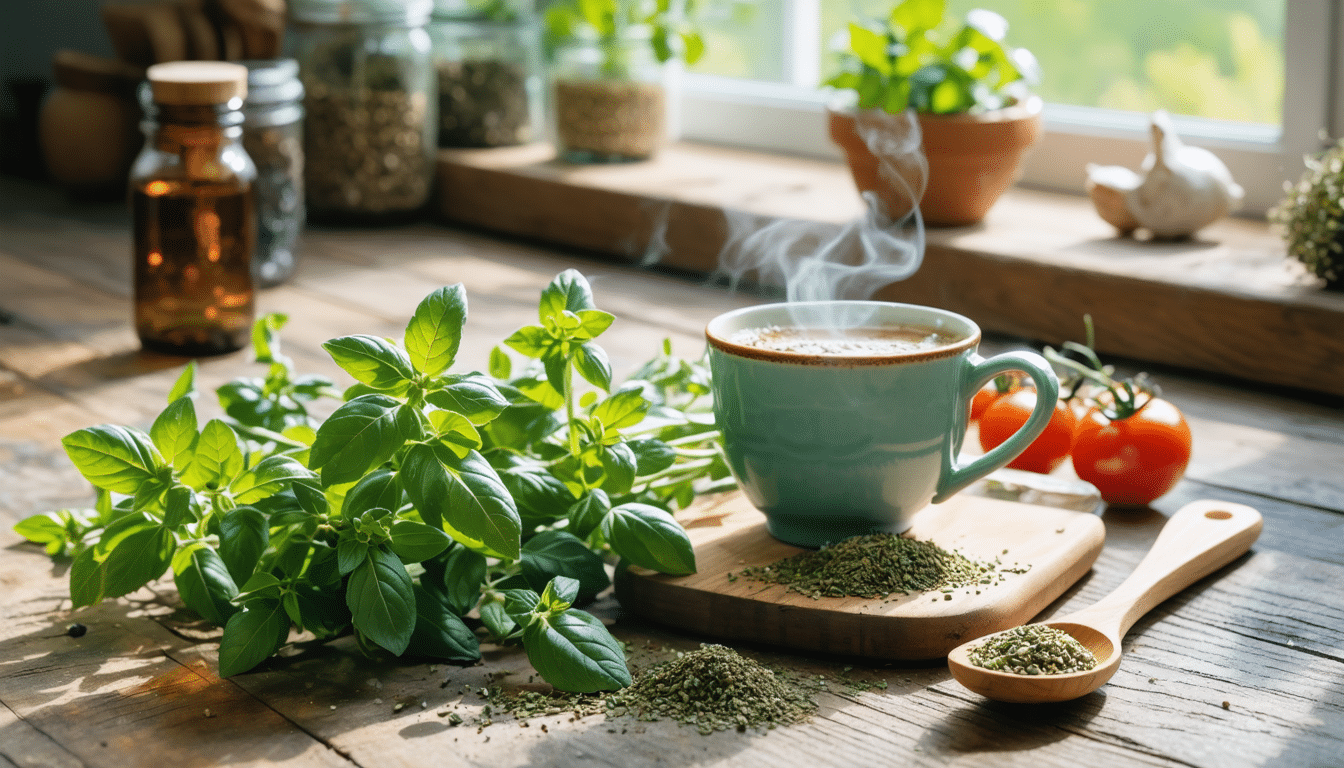 d&eacute;couvrez les utilisations culinaires savoureuses et les bienfaits m&eacute;dicinaux de l'origan, une plante aromatique essentielle en cuisine et en phytoth&eacute;rapie.