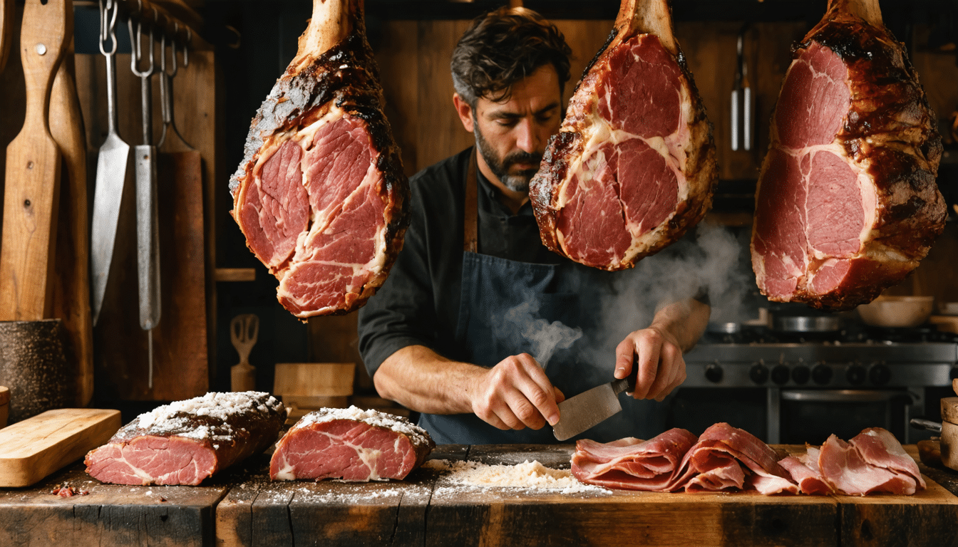 d&eacute;couvrez l'origine authentique du pastrami, cette viande fum&eacute;e savoureuse, et explorez les techniques artisanales traditionnelles de pr&eacute;paration pour un go&ucirc;t unique et raffin&eacute;.