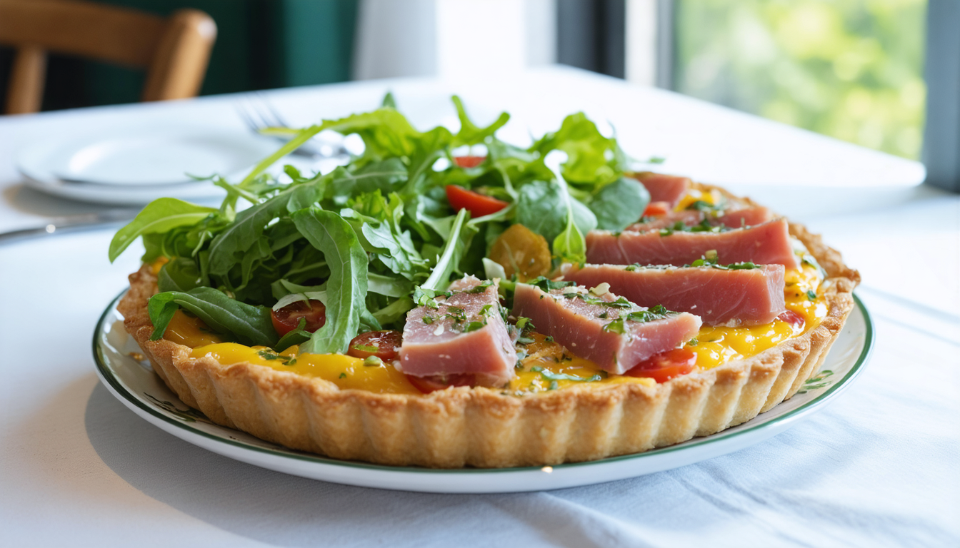 d&eacute;couvrez nos recettes de tarte au thon avec diff&eacute;rentes garnitures pour varier les plaisirs. apprenez &agrave; pr&eacute;parer facilement cette quiche rapide et savoureuse, id&eacute;ale pour tous vos repas.