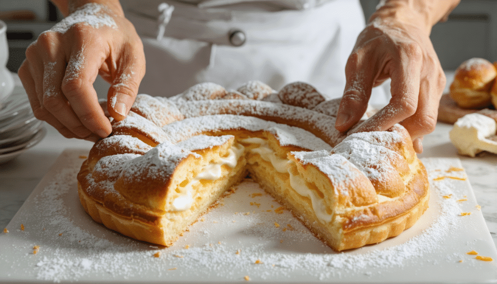 d&eacute;couvrez l'histoire fascinante de la trop&eacute;zienne et sa recette traditionnelle, une d&eacute;licieuse brioche &agrave; la cr&egrave;me embl&eacute;matique de saint-tropez.