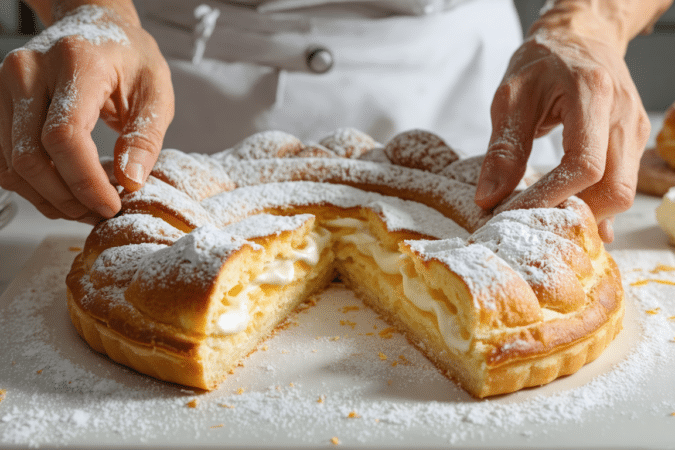 d&eacute;couvrez l'histoire fascinante de la trop&eacute;zienne et sa recette traditionnelle, une d&eacute;licieuse brioche &agrave; la cr&egrave;me embl&eacute;matique de saint-tropez.