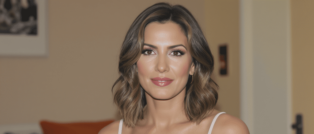 d&eacute;couvrez le nouveau style &eacute;l&eacute;gant d'eva longoria avec son carr&eacute; long ondul&eacute;, une transformation tendance qui sublime son image.