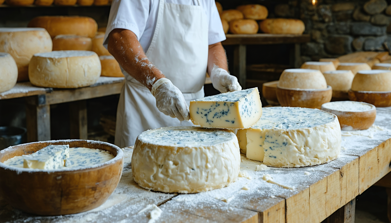 d&eacute;couvrez le gorgonzola, ce fromage bleu italien, &agrave; travers son processus de fabrication unique et ses diff&eacute;rentes classifications.