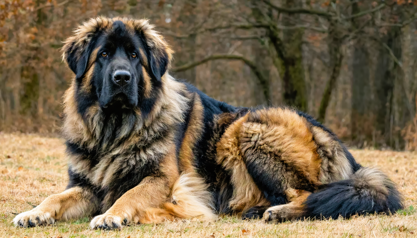 d&eacute;couvrez les caract&eacute;ristiques physiques et le temp&eacute;rament du chien g&eacute;ant leonberg, une race majestueuse et &eacute;quilibr&eacute;e id&eacute;ale pour les familles.