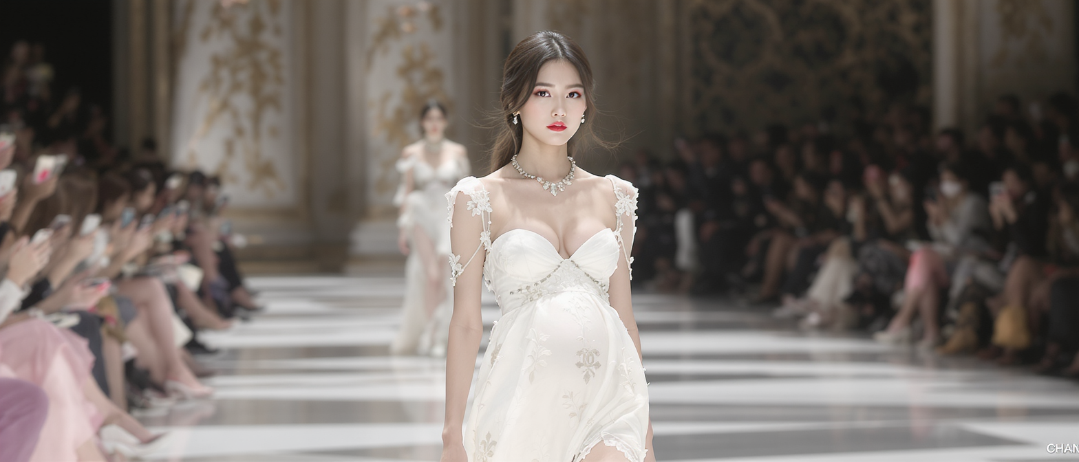 d&eacute;couvrez sora choi, la mannequin sud-cor&eacute;enne qui a surpris le monde de la mode en d&eacute;voilant sa grossesse lors du d&eacute;fil&eacute; chanel &agrave; s&eacute;oul, alliant &eacute;l&eacute;gance et &eacute;motion sur le podium.