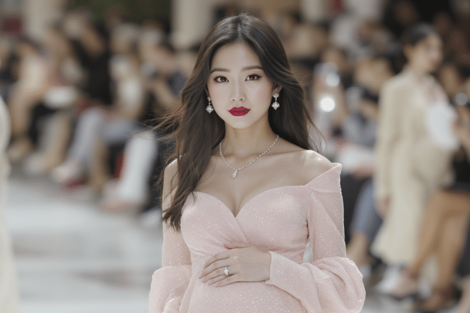 d&eacute;couvrez sora choi, la mannequin qui a surpris le monde de la mode en d&eacute;voilant sa grossesse lors d'un d&eacute;fil&eacute; chanel &agrave; s&eacute;oul. un moment unique alliant &eacute;l&eacute;gance et &eacute;motion.
