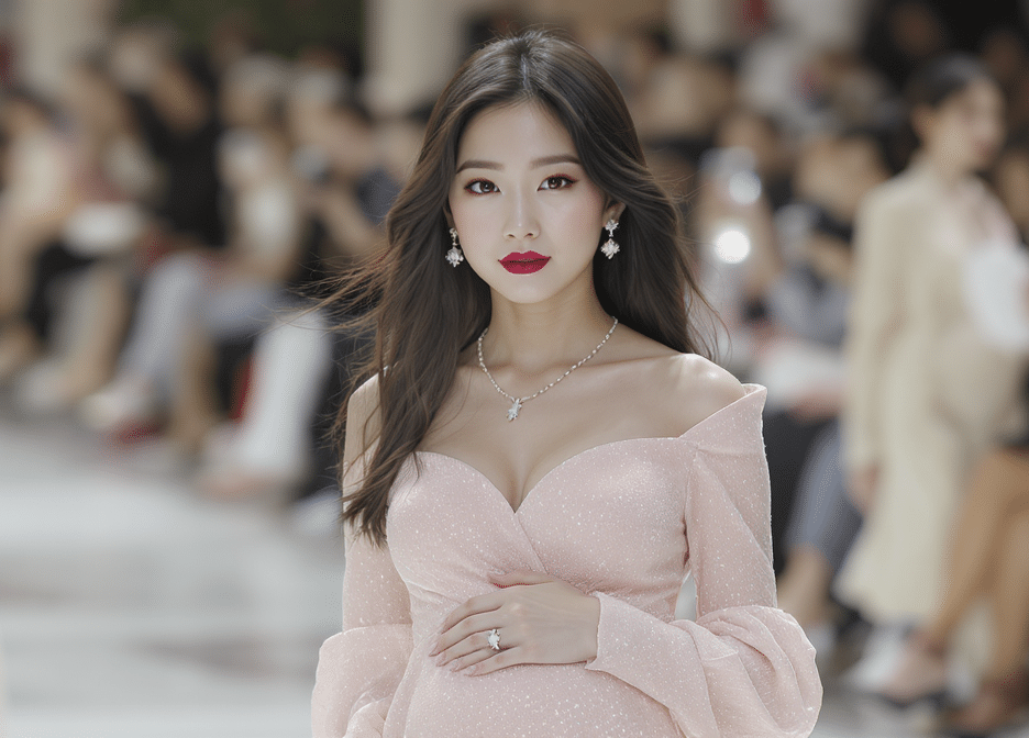 d&eacute;couvrez sora choi, la mannequin qui a surpris le monde de la mode en d&eacute;voilant sa grossesse lors d'un d&eacute;fil&eacute; chanel &agrave; s&eacute;oul. un moment unique alliant &eacute;l&eacute;gance et &eacute;motion.