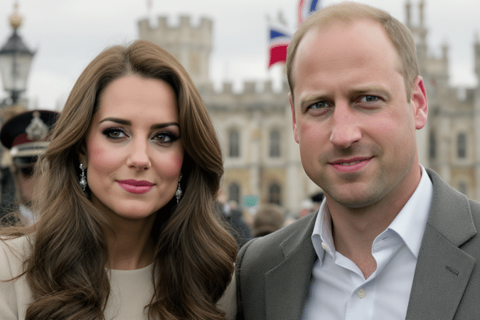 d&eacute;couvrez l'apparition remarqu&eacute;e de kate middleton &agrave; windsor, t&eacute;moignant de son soutien ind&eacute;fectible au prince william et captivant l'attention du public.