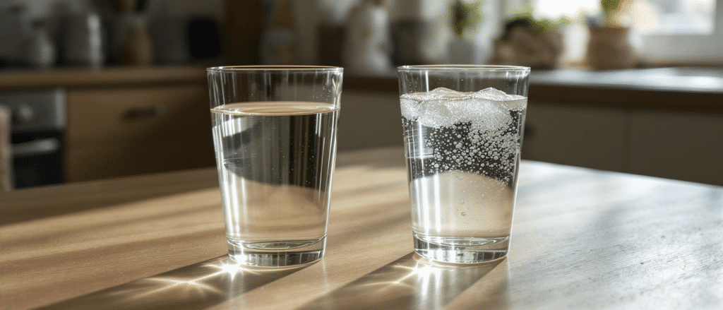 d&eacute;couvrez si l'eau p&eacute;tillante hydrate aussi bien que l'eau plate et quels sont les avantages et inconv&eacute;nients de chaque type d'eau pour votre hydratation quotidienne.
