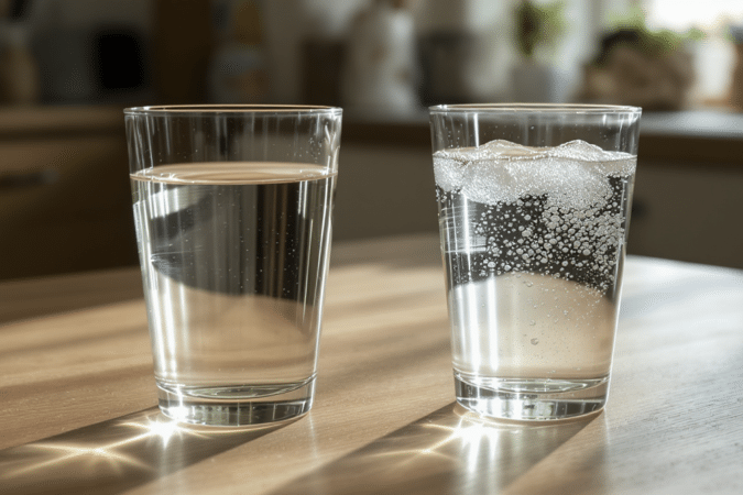 d&eacute;couvrez si l'eau p&eacute;tillante hydrate aussi bien que l'eau plate et quels sont les avantages et inconv&eacute;nients de chaque type d'eau pour votre hydratation quotidienne.