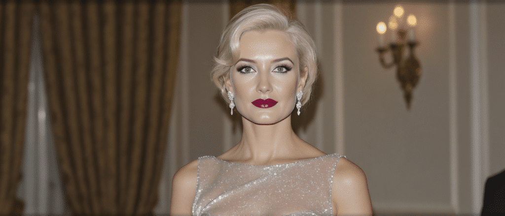 d&eacute;couvrez charl&egrave;ne de monaco rayonnante en robe lam&eacute;e, rendant un hommage &eacute;l&eacute;gant &agrave; l'ic&ocirc;ne grace kelly avec un style unique et sophistiqu&eacute;.