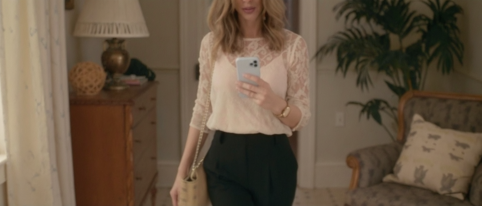 d&eacute;couvrez comment le top romantique inspir&eacute; par carrie bradshaw transforme vos pantalons capri en une tenue &eacute;l&eacute;gante et tendance cette saison.