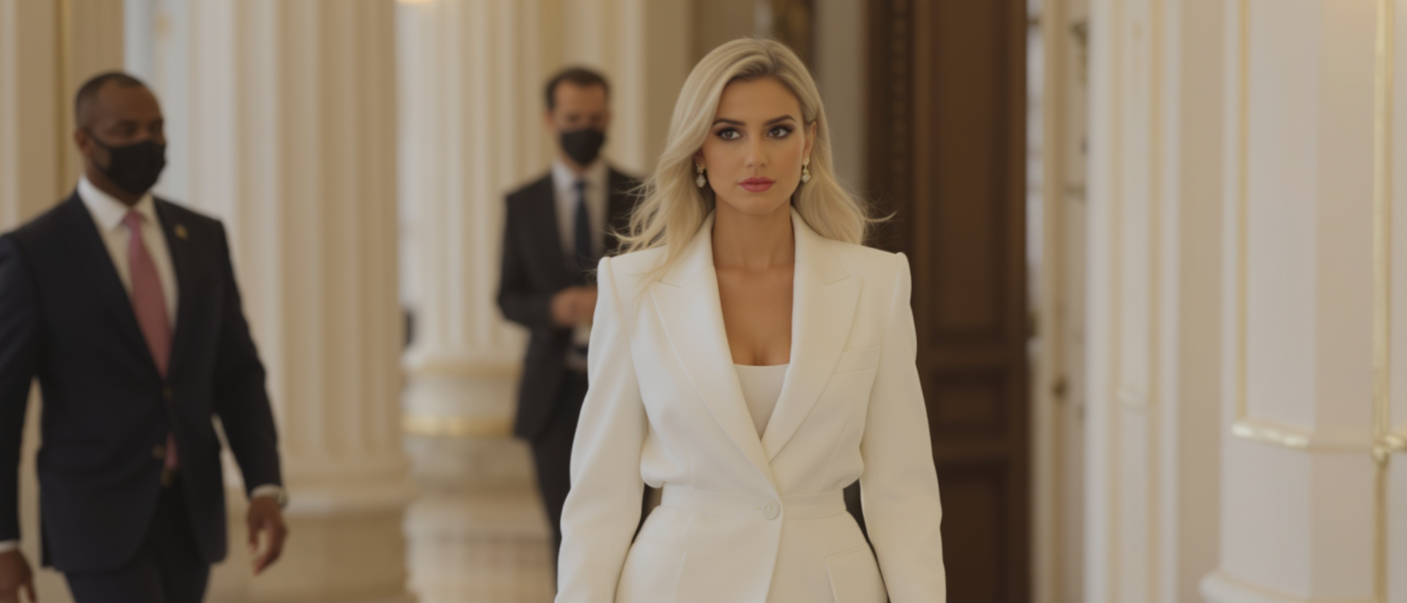 la princesse leonor charme tous les regards dans un tailleur blanc sophistiqu&eacute;, rendant un hommage &eacute;l&eacute;gant au style embl&eacute;matique de sa m&egrave;re, la reine letizia d'espagne.