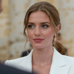 d&eacute;couvrez la princesse leonor &eacute;blouissante dans un tailleur blanc, un hommage &eacute;l&eacute;gant au style chic et raffin&eacute; de sa m&egrave;re, la reine letizia d'espagne.