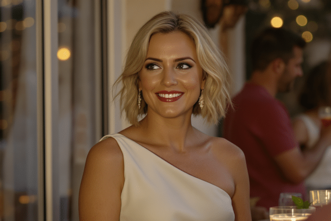 d&eacute;couvrez la mini-robe asym&eacute;trique, l'alliance parfaite de charme, confort et style, une pi&egrave;ce incontournable qui s&eacute;duit toutes les g&eacute;n&eacute;rations pour un look cocktail irr&eacute;sistible.