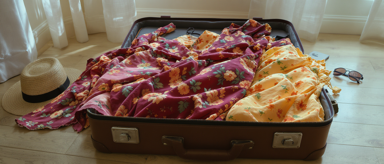 découvrez les conseils d'alexandra leclerc pour composer une valise d'été parfaite avec des robes longues, des motifs floraux et des teintes vibrantes, alliant style et confort.