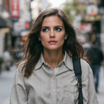 d&eacute;couvrez comment katie holmes fait revivre un style de chemise d&eacute;laiss&eacute; par la g&eacute;n&eacute;ration z &agrave; new york, alliant &eacute;l&eacute;gance r&eacute;tro et touche moderne.