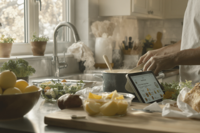 d&eacute;couvrez 60 recettes rapides et faciles, sp&eacute;cialement con&ccedil;ues pour les parents press&eacute;s lors de la rentr&eacute;e. gagnez du temps en cuisine tout en proposant des repas savoureux et &eacute;quilibr&eacute;s pour toute la famille.