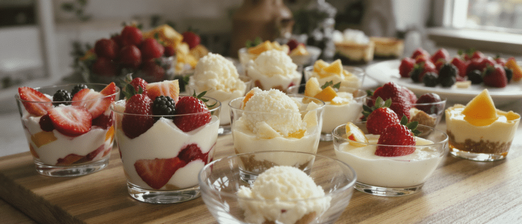 d&eacute;couvrez nos desserts estivaux irr&eacute;sistibles, faciles et rapides &agrave; pr&eacute;parer en seulement 15 minutes pour rafra&icirc;chir vos journ&eacute;es ensoleill&eacute;es.