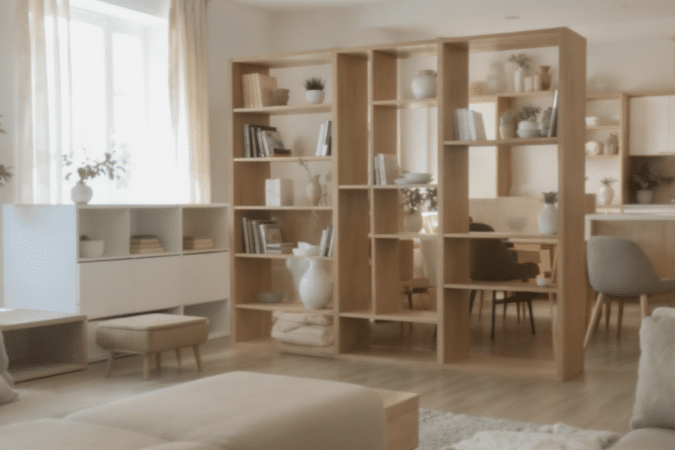 d&eacute;couvrez des meubles astucieux pour organiser et structurer votre espace efficacement, sans avoir besoin de murs ni de cloisons, alliant design et fonctionnalit&eacute;.