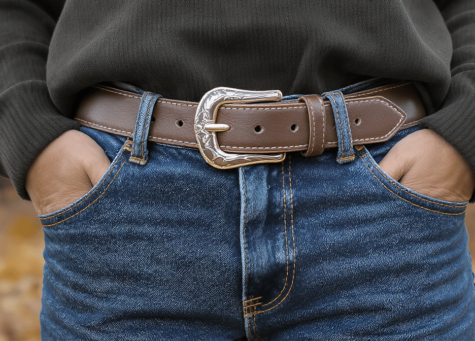 cet automne, la ceinture western apporte une touche de caract&egrave;re &agrave; vos jeans pr&eacute;f&eacute;r&eacute;s. d&eacute;couvrez comment adopter cet accessoire tendance.