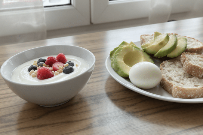 savourez un petit-d&eacute;jeuner gourmand &agrave; faible indice glyc&eacute;mique, sans confiture, pour bien d&eacute;marrer la journ&eacute;e en douceur et &eacute;nergie.