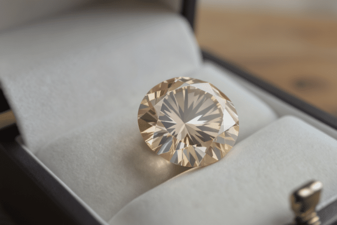 d&eacute;couvrez le diamant champagne, une pierre pr&eacute;cieuse aux nuances chaleureuses et singuli&egrave;res qui apporte une touche d&rsquo;&eacute;l&eacute;gance originale &agrave; vos bijoux.