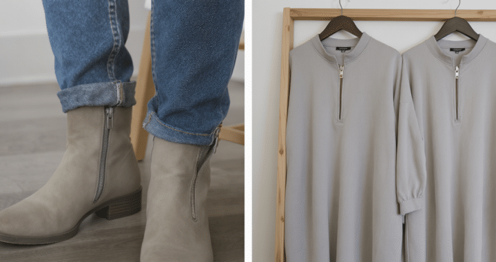 bottes, jeans ou robes : d&eacute;couvrez comment le zip, d&eacute;tail tendance et audacieux, apporte du caract&egrave;re aux pi&egrave;ces les plus simples.