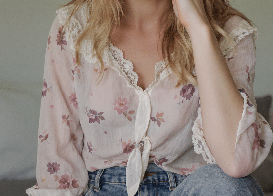 cet automne, les chemisiers romantiques apportent une touche f&eacute;minine et &eacute;l&eacute;gante &agrave; vos jeans. d&eacute;couvrez des id&eacute;es de looks faciles &agrave; adopter.
