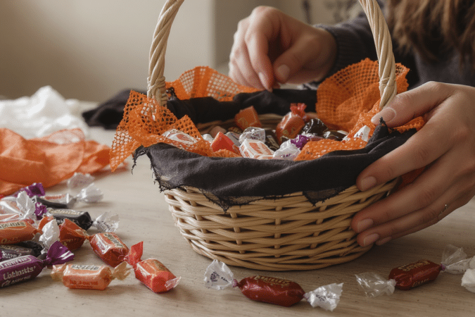 fabriquez facilement un panier &agrave; bonbons d&rsquo;halloween &agrave; la fois effrayant et festif gr&acirc;ce &agrave; ce diy simple, id&eacute;al pour pr&eacute;parer la chasse aux bonbons.