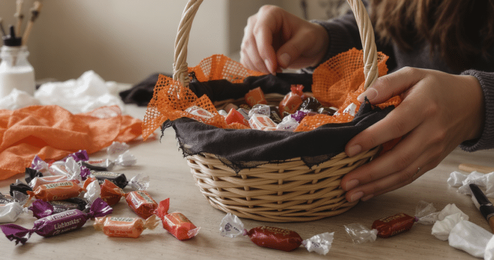 fabriquez facilement un panier &agrave; bonbons d&rsquo;halloween &agrave; la fois effrayant et festif gr&acirc;ce &agrave; ce diy simple, id&eacute;al pour pr&eacute;parer la chasse aux bonbons.