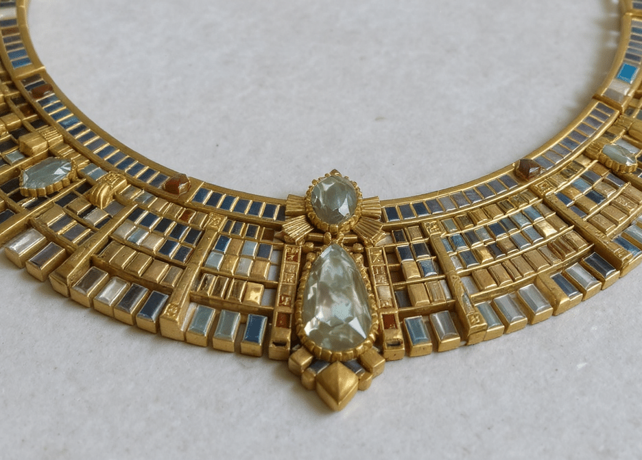 d&eacute;couvrez la l&eacute;gende du collier maudit de la reine d&rsquo;&eacute;gypte, symbole de pouvoir et de myst&egrave;re, entre secrets anciens, mal&eacute;diction et fascination.